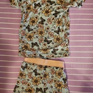 Floral Kids Pajamas Set